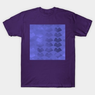 Jewel Ginkgo Single Hue Array Blue Violet T-Shirt